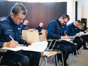 Policjanci podczas konkursu