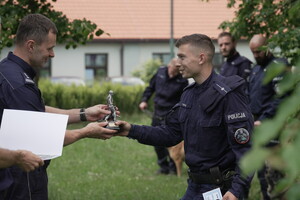 Wręczenie nagrody na zakończenie zawodów