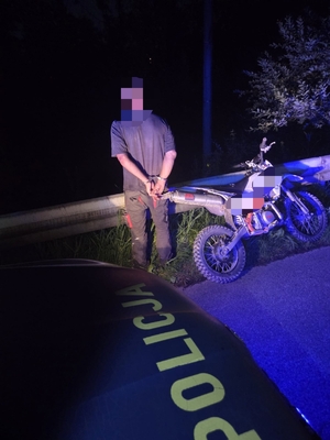 Nietrzeźwy motocyklista