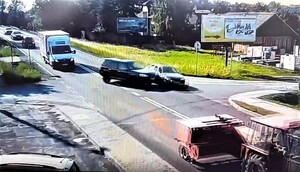 Kolizja Bulowice screen z monitoringu