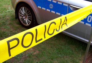 Żółta taśma policyjna