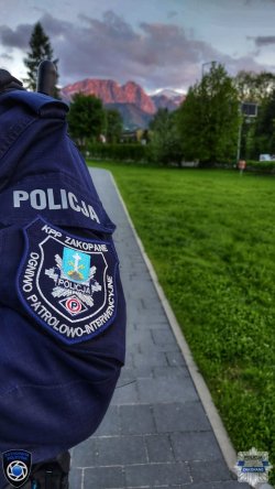 Policyjny patrol w Zakopanem