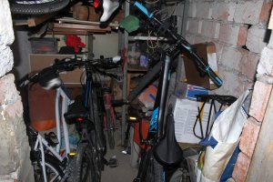 rowery w piwnicy
