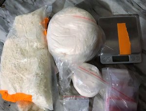 zdjęcie pakunków zawierających amfetaminę