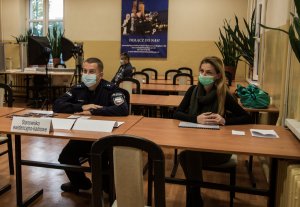 stanowisko organizacyjne KWP w Krakowie. Poborowi czekają na swoją kolej