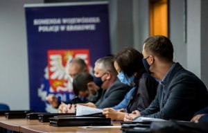 Delegaci z Mołdawii w trakcie wykładu