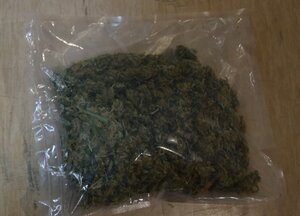 susz roślinny zapakowany w worek foliowy - zdjęcie poglądowe