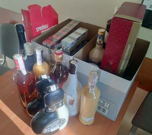 skradziony alkohol i papierosy