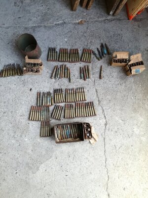 amunicja znaleziona w trakcie remontu