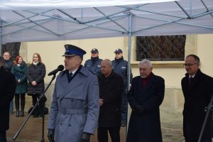 przemowa Komendanta Miejskiego Policji w Krakowie