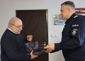 Komendant Wojewódzki Policji w Krakowie dziękuje Adamowi Tychanowiczowi