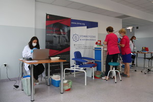 pielęgniarki podczas akcji profilaktycznej