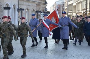 pochód w Narodowy Dzień Pamięci Żołnierzy Wyklętych w Krakowie