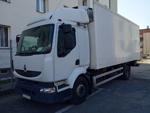 zabezpieczona ciężarówka marki Renault