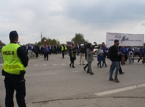 KPP Oświęcim Zabezpieczenie uroczystości Marsz Żywych 2022 (73) marsz