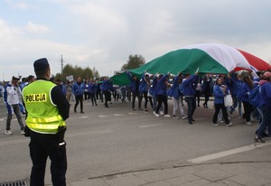 KPP Oświęcim Zabezpieczenie uroczystości Marsz Żywych 2022  uczestnicy