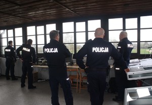 KPP Oświęcim Zabezpieczenie uroczystości Marsz Żywych 2022 sztab zabezpieczenia