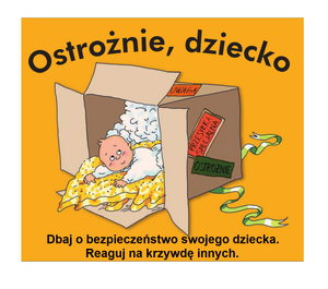 Dbaj o bezpieczeństwo swojego dziecka reaguj na krzywdę innych rysunek