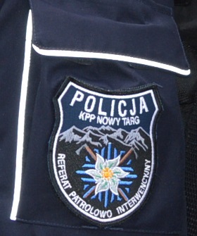 naszywka z napisem Referat patrolowo interwencyjny