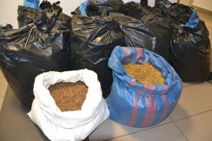 zabezpieczone worki krajanki tytoniu