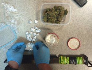 zabezpieczona amfetamina i marihuana