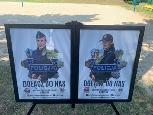 plakaty doborowe do Policji wystawione dla uczestników