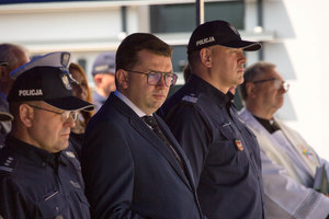 Wojewoda i Komendant Wojewódzki na placu