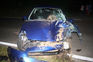 fiat punto uczestniczący w zdarzeniu drogowym 02.07.22r.na ulicy Mazaniec