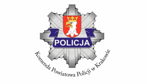 Logo Komendy Powiatowej Policji w Krakowie.