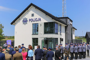 uroczystość otwarcia nowego budynku Komisariatu Policji w Wojniczu