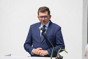 Wojewoda Małopolski podczas przemówienia