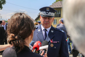 generał Michał Ledzion podczas wywiadu