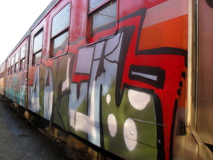 pomalowane pociągi