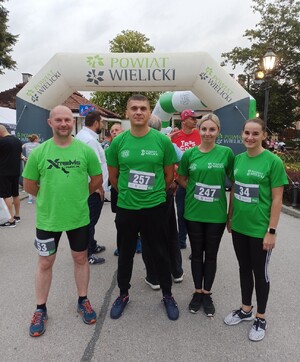 uczestnicy biegu żupnego w  wieliczce