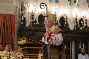 Arcybiskup Jędraszewski w trakcie kazania