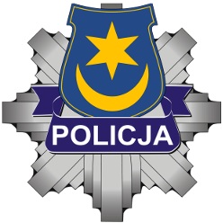 gwiazda z napisem POLICJA