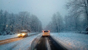 zimowe warunki na drodze