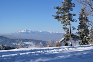 zimowy krajobraz góry