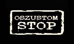 awatar biały napis na czarnym tle stop oszustom