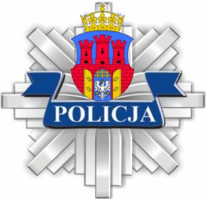 logo komendy miejskiej policji z krakowa