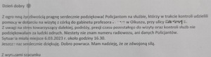 podziekowanie olkusz