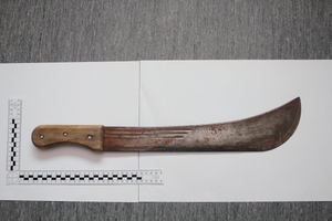 zdjęcie zabezpieczonej maczety