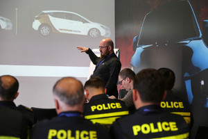 szkolenie policjantów z Gruzji na temat bezpieczeństwa w ruchu drogowym