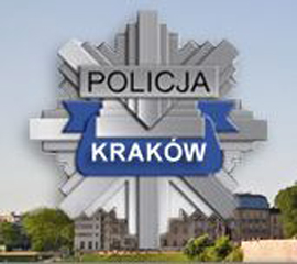 gwiazda policyjna z napisem KMP Kraków
