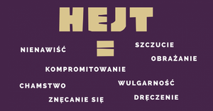 Plakat "Hejt"