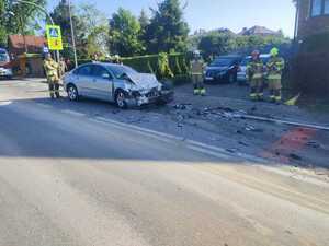 Pojazd volvo biorący udział w zdarzeniu