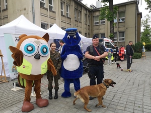 Wawelek i przewodnik z psem służbowym