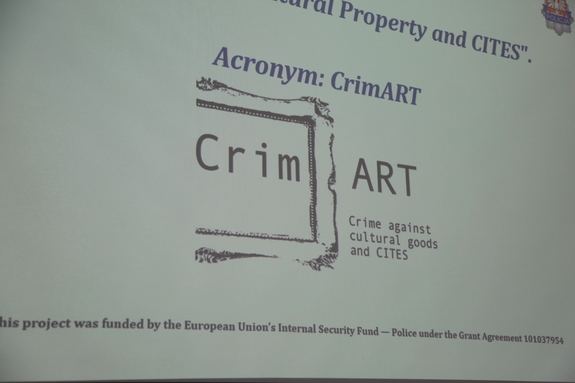 konferencja podsumowująca realizację projektu pn. „Przestępczość przeciwko dobrom kultury i CITES” - slajd