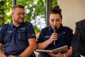 Biblioteka Oświęcim oddział w Grojcu - akcja Cała Polska Czyta Dzieciom Grzegorz i Katarzyna Filipowicz