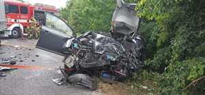 rozbity samochód ciężarowy